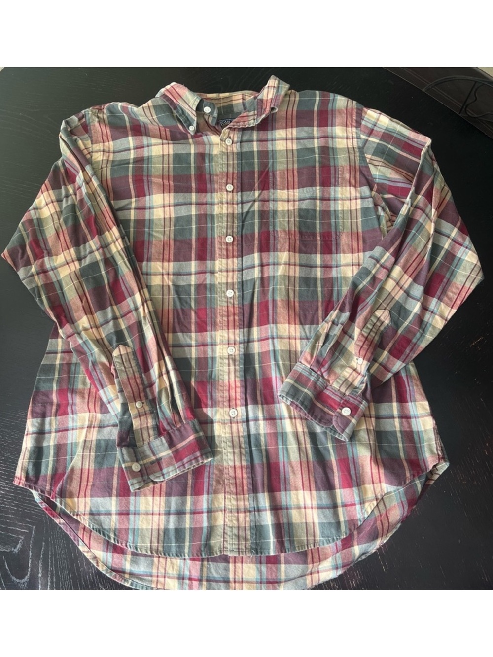 ✅ American Living multicolor red green yellow Button-Down Men's Shirt